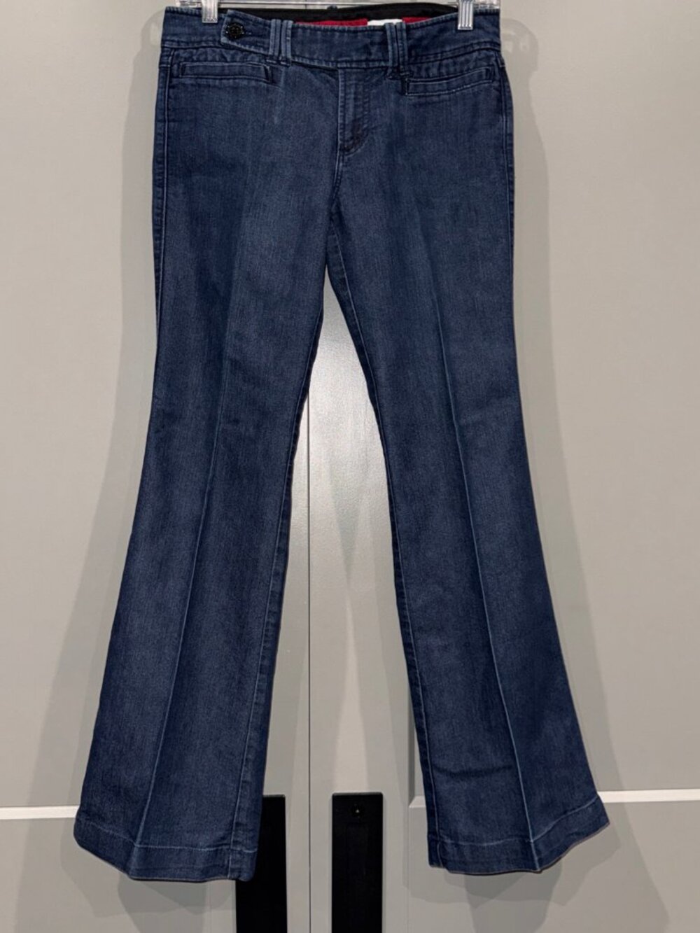 Banana Republic Dark Blue Limited Edition Mid Rise 27/4P Wide Leg Flare Pants